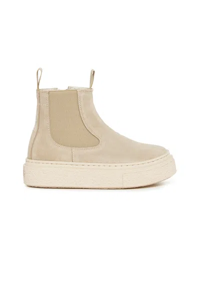 Mm6 Maison Margiela Chelsea Boots With Platform Sole In Neutral
