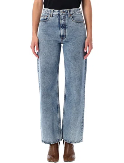 Mm6 Maison Margiela Straight Denim In Blue