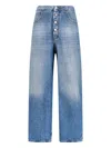 Mm6 Maison Margiela Straight Jeans In Blue