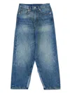Mm6 Maison Margiela Straight Leg Cotton Jeans In Blue