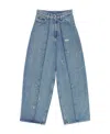 Shop Mm6 Maison Margiela Blue Denim Raw Trousers