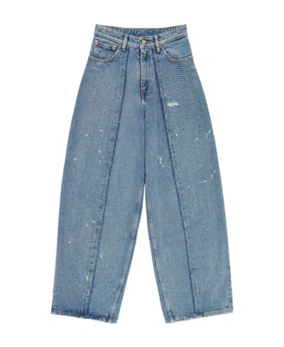 Mm6 Maison Margiela Straight-leg Cotton Jeans In Blue