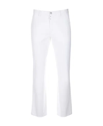 Mm6 Maison Margiela Straight-leg Cotton Jeans In White
