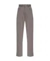 Mm6 Maison Margiela Straight-leg Cotton-jersey Trousers In Gray