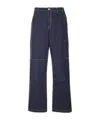 Mm6 Maison Margiela Numeric Signature Trousers In Blue