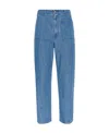 Mm6 Maison Margiela Straight-leg Cut Trousers In Blue
