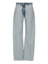 Mm6 Maison Margiela Straight Leg Denim Jeans In Blue