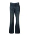 Mm6 Maison Margiela Straight-leg Denim Jeans In Black