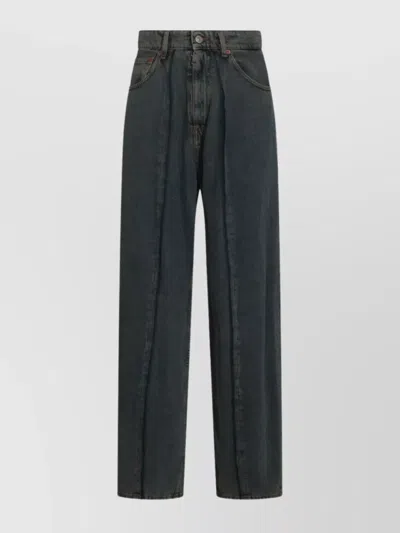 MM6 MAISON MARGIELA STRAIGHT LEG FIVE-POCKET TROUSERS WITH BELT LOOPS
