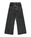 Mm6 Maison Margiela Kids Straight Jeans In Black
