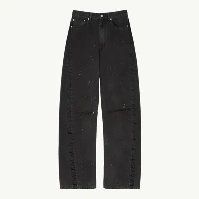 Mm6 Maison Margiela Straight-leg Jeans In Black