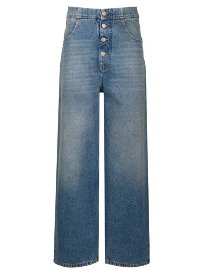 Mm6 Maison Margiela Straight Leg Jeans In Blue