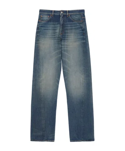 Mm6 Maison Margiela Straight Leg Jeans In Blue
