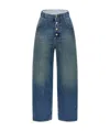 Mm6 Maison Margiela Straight-leg Jeans In Blue