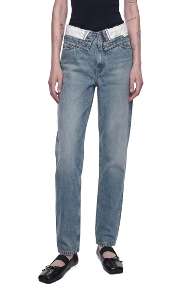 Mm6 Maison Margiela Straight Leg Jeans In Blue