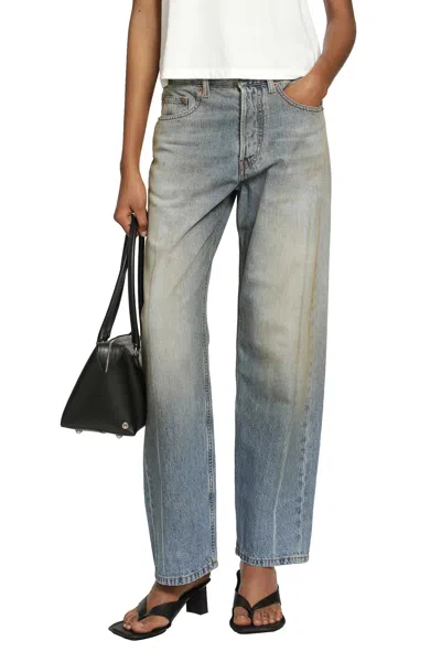 Mm6 Maison Margiela Straight Leg Jeans In Blue