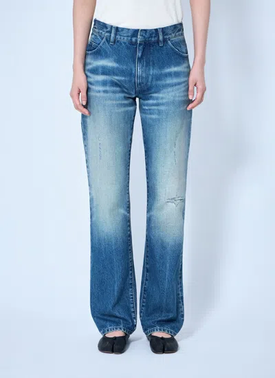 Mm6 Maison Margiela Straight Leg Jeans In Blue