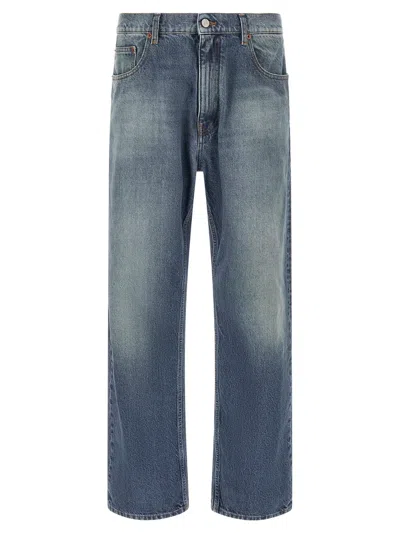 Mm6 Maison Margiela Straight Leg Jeans In Animal Print