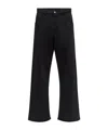Mm6 Maison Margiela Straight Leg Pants In Black