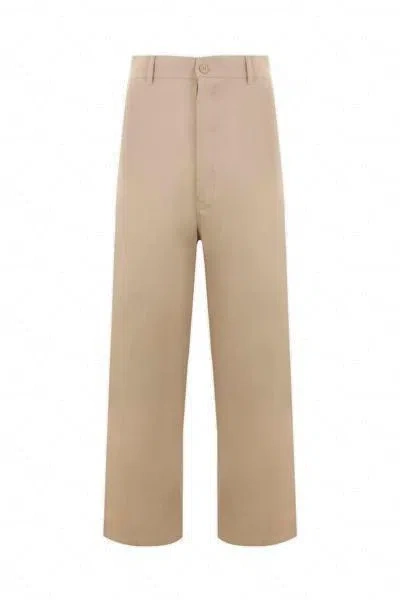 Mm6 Maison Margiela Straight Leg Tailored Trousers In Neutral