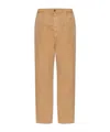 Mm6 Maison Margiela Beige Cotton Canvas Trousers