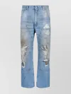 Mm6 Maison Margiela Mm6 By Maison Margiela Relaxed Fit High-waisted Distressed Jeans
