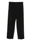 Mm6 Maison Margiela Straight-leg Trousers With High Waist In Black