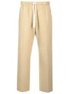 Mm6 Maison Margiela Straight Pants Trousers Beige In Gold