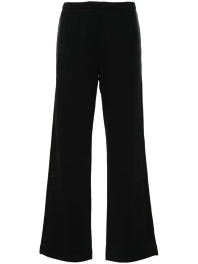 Mm6 Maison Margiela Straight Pants Woman Black In Cotton