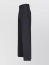 Mm6 Maison Margiela Straight Trousers With Belt Loops And Pockets In Black