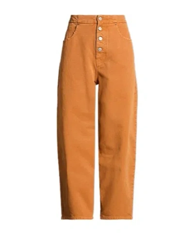 Mm6 Maison Margiela Straight-leg Casual Pants In Brown