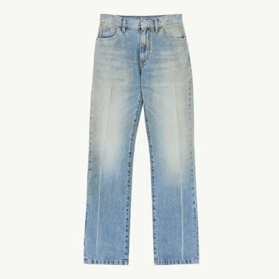Mm6 Maison Margiela Straight-leg Jeans In Blue