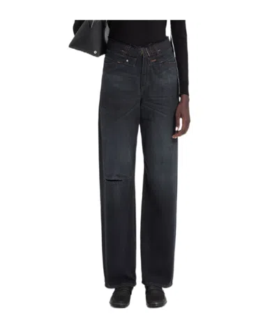 Mm6 Maison Margiela Straight-leg Jeans In Blue