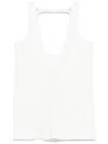 Mm6 Maison Margiela Strap-detail Tank Top In White
