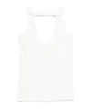 Mm6 Maison Margiela Strap-detail Tank Top In White