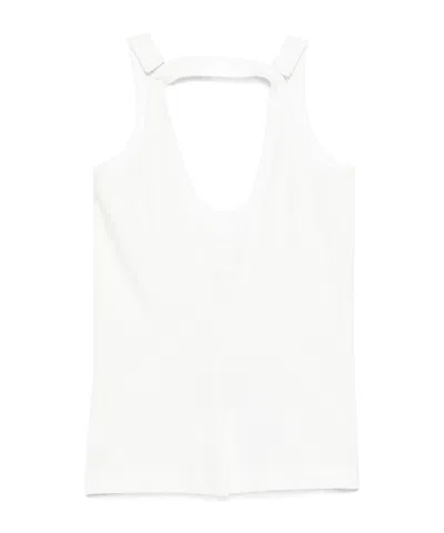 MM6 MAISON MARGIELA MM6 MAISON MARGIELA STRAP-DETAILED OPEN-BACK TANK TOP