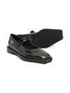 Mm6 Maison Margiela Strap Leather Ballerinas In Black