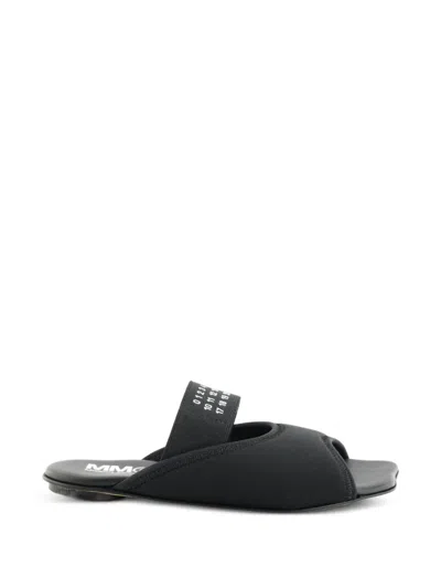 Mm6 Maison Margiela Kids' Strap Sandals In Black