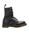 Mm6 Maison Margiela 10 Eye Ankle Boots For Men In Black