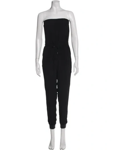 Pre-owned Mm6 Maison Margiela Strapless Jumpsuit In Black