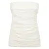 Mm6 Maison Margiela Long Sleeve Layered Draped Cut-out Top