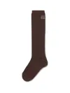 Mm6 Maison Margiela Stretch Viscose Blend Socks In Brown