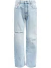 Mm6 Maison Margiela Vaqueros Rectos - Azul In Clear Blue