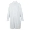 Mm6 Maison Margiela Striped Buttoned Shirt Dress In Blue