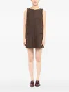 Mm6 Maison Margiela Structured Plaid Shift Dress