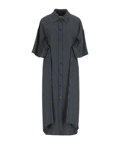 Mm6 Maison Margiela Striped Short-sleeve Shirt In Multi