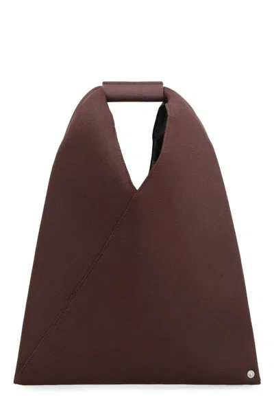 Mm6 Maison Margiela Structured Brown Handbag With Minimalist Design
