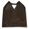 Mm6 Maison Margiela Structured Handbag With Minimalist Design And Smooth Finish In Brown