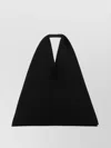 Mm6 Maison Margiela Structured Triangular Handbag With Textured Finish