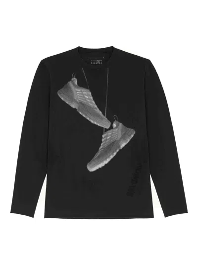 Mm6 Maison Margiela Mm6 X Salomon Edition Sneaker Print T-shirt Black